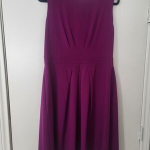 Elegant Purple Sleeveless Dress